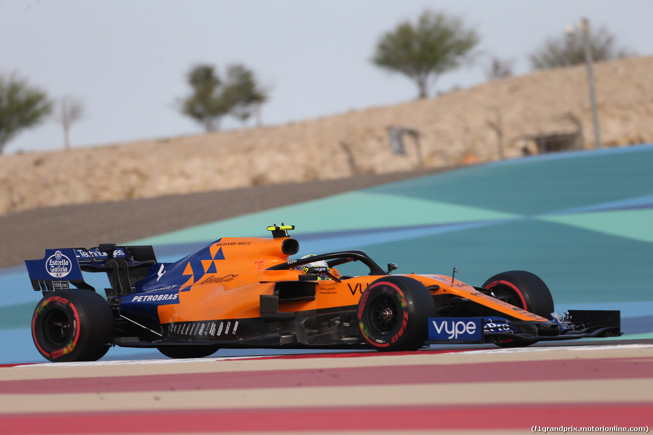 GP BAHRAIN, 30.03.2019- Prove Libere 3, Lando Norris (GBR) Mclaren F1 Team MCL34