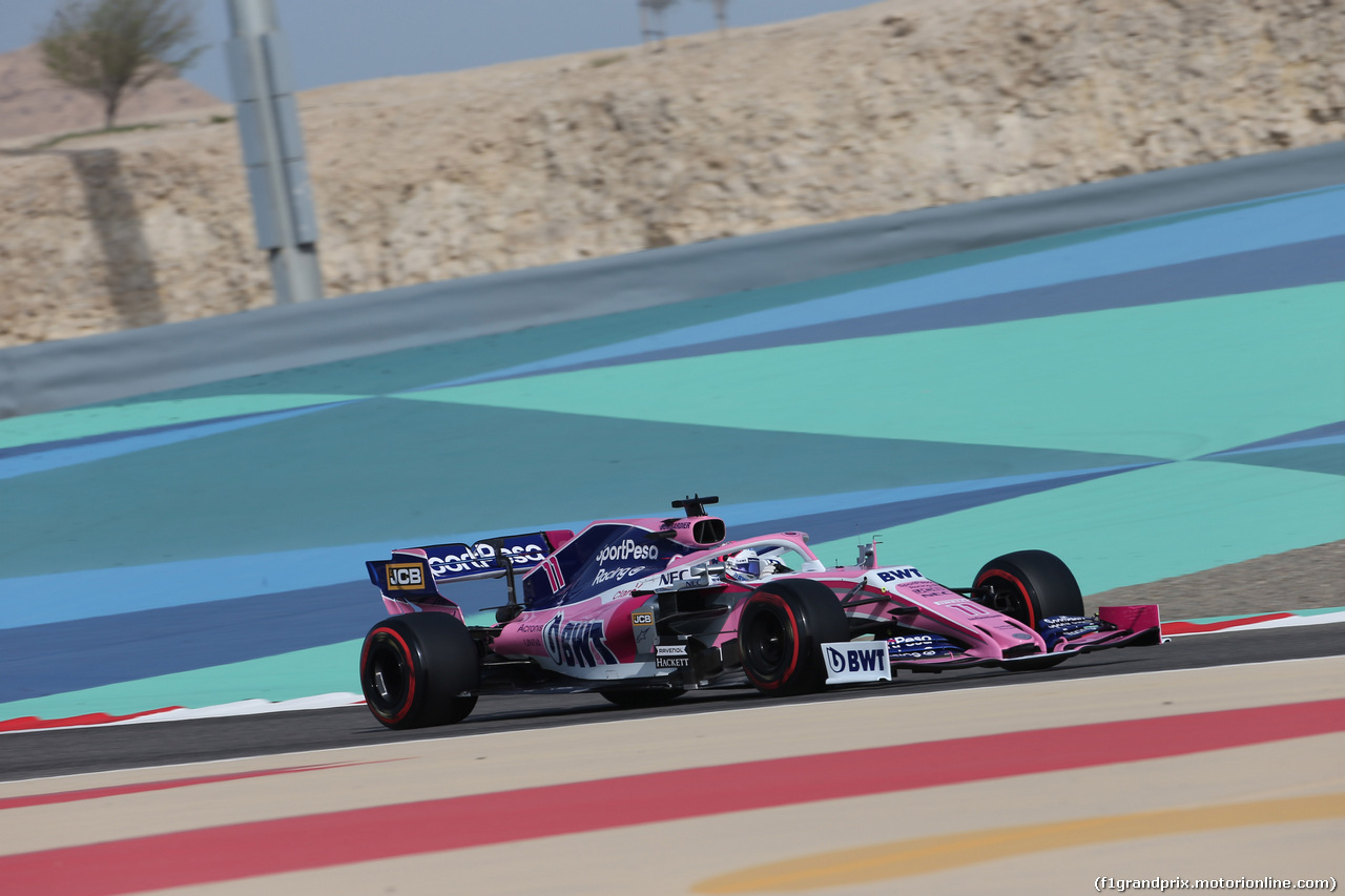 GP BAHRAIN, 30.03.2019- Prove Libere 3, Sergio Perez (MEX) Racing Point F1 RP19