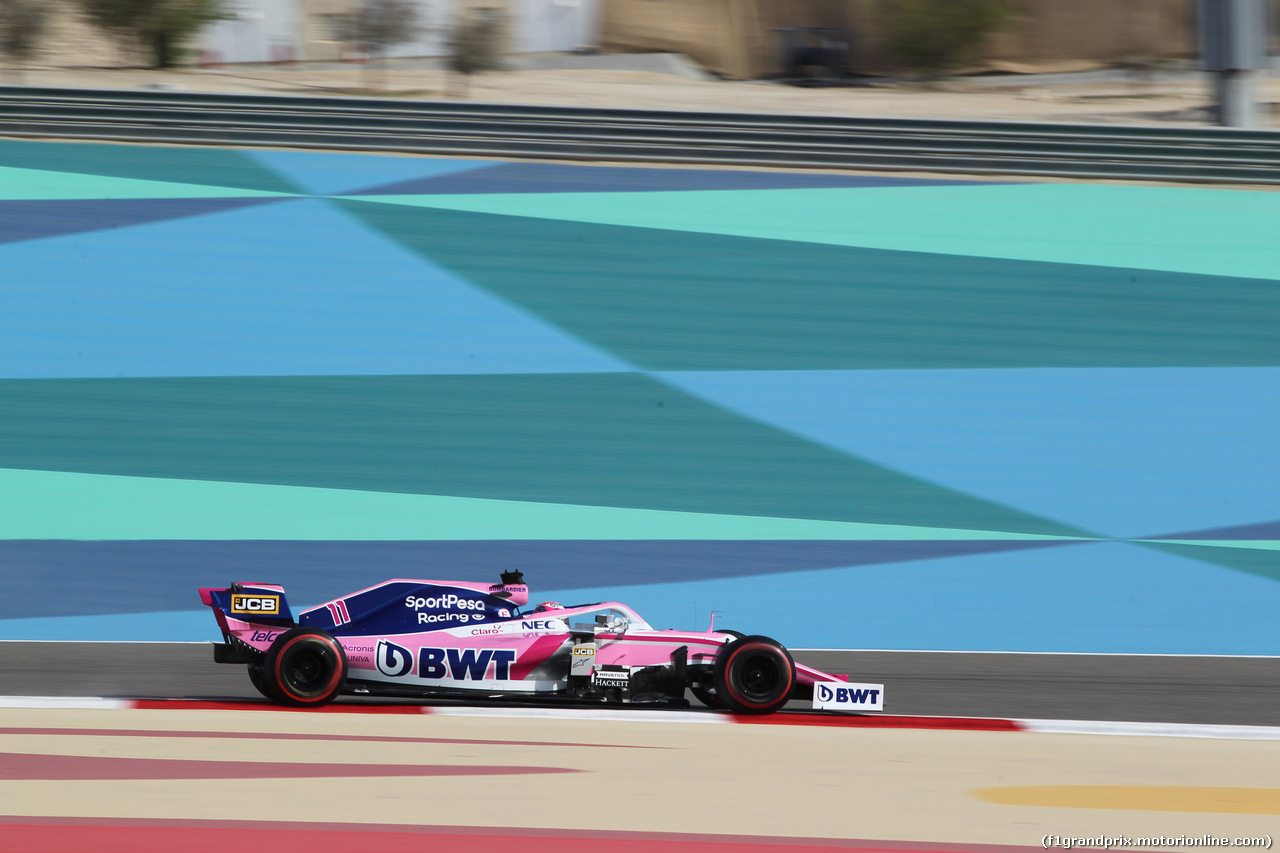 GP BAHRAIN, 30.03.2019- Prove Libere 3, Sergio Perez (MEX) Racing Point F1 RP19
