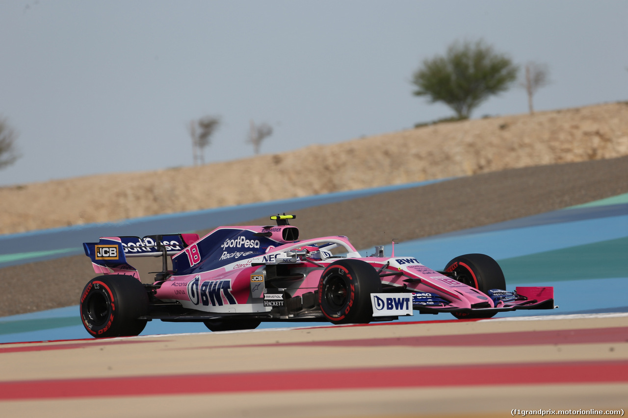 GP BAHRAIN, 30.03.2019- Prove Libere 3, Lance Stroll (CDN) Racing Point F1 RP19