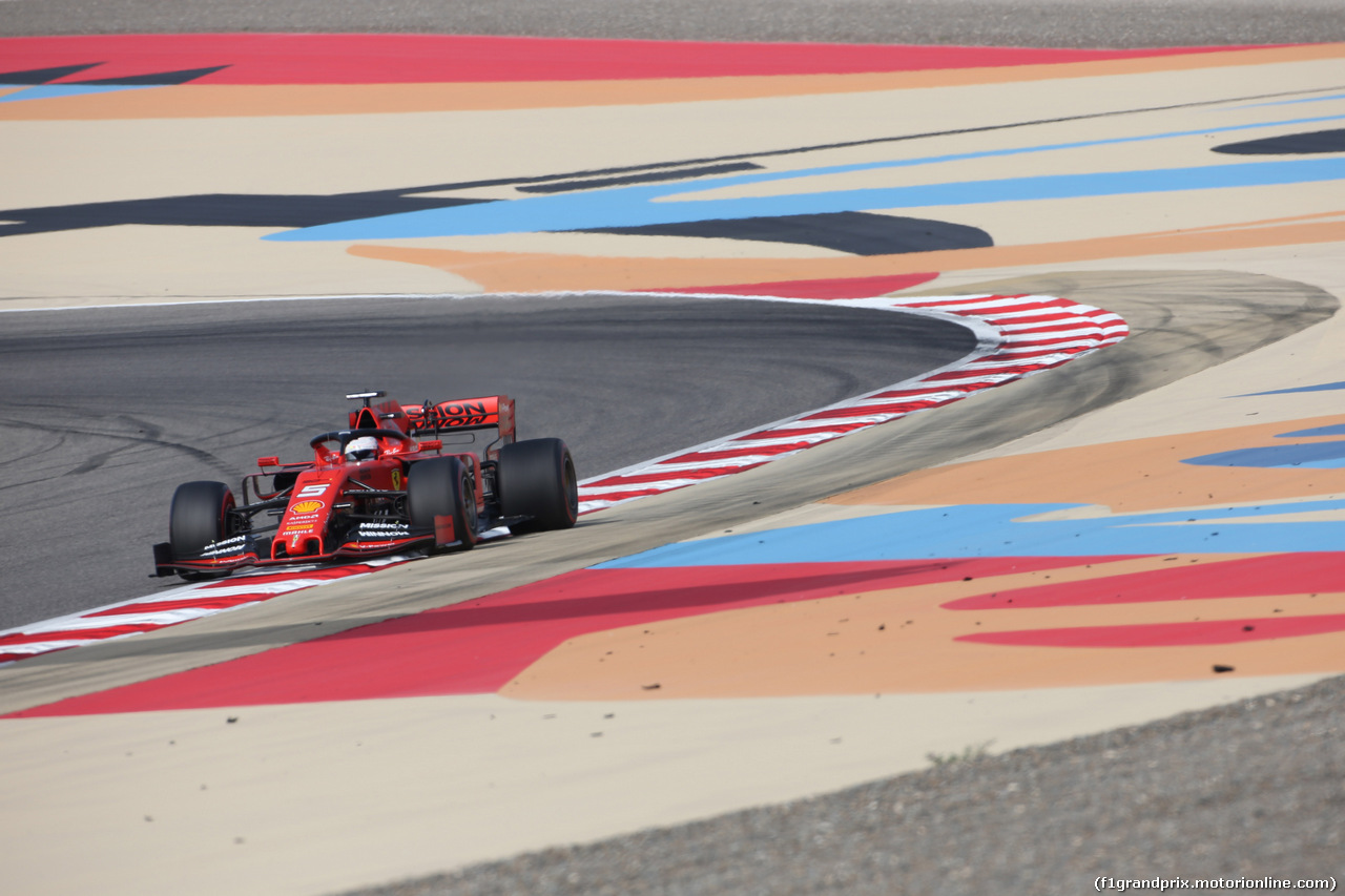 GP BAHRAIN, 30.03.2019- Prove Libere 3, Sebastian Vettel (GER) Ferrari SF90
