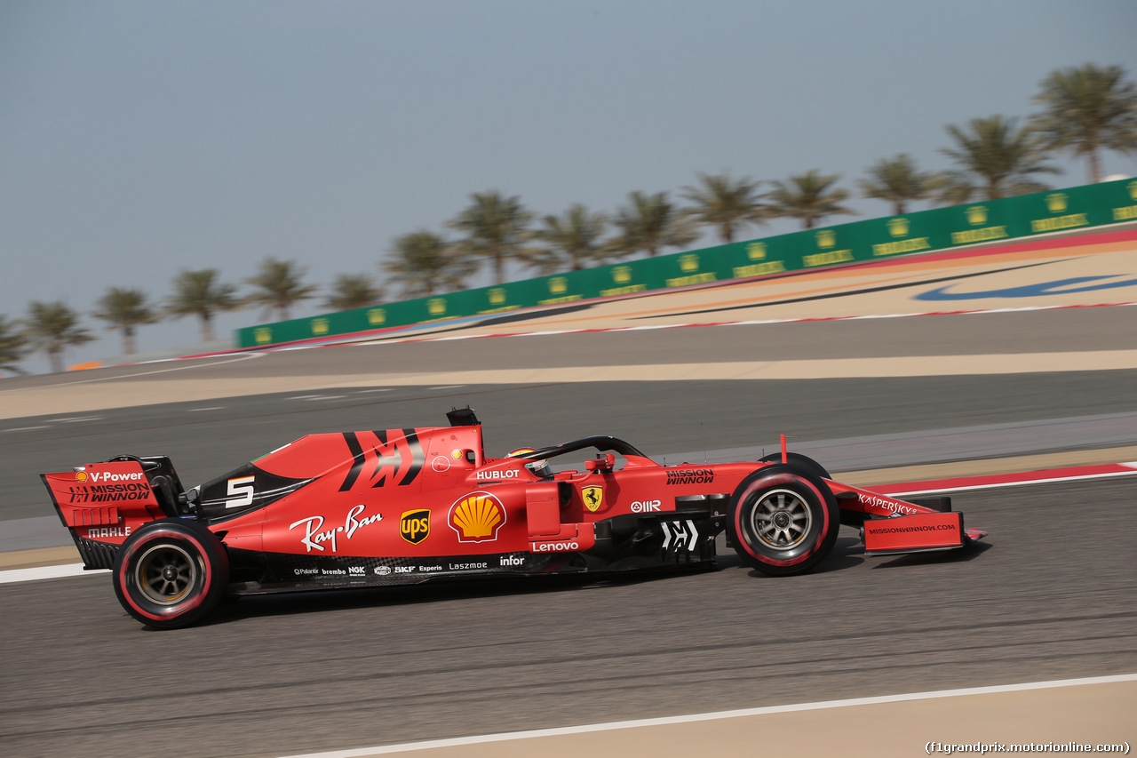 GP BAHRAIN, 30.03.2019- Prove Libere 3, Sebastian Vettel (GER) Ferrari SF90