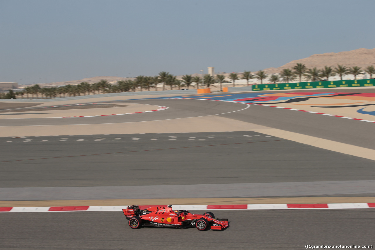 GP BAHRAIN, 30.03.2019- Prove Libere 3, Sebastian Vettel (GER) Ferrari SF90