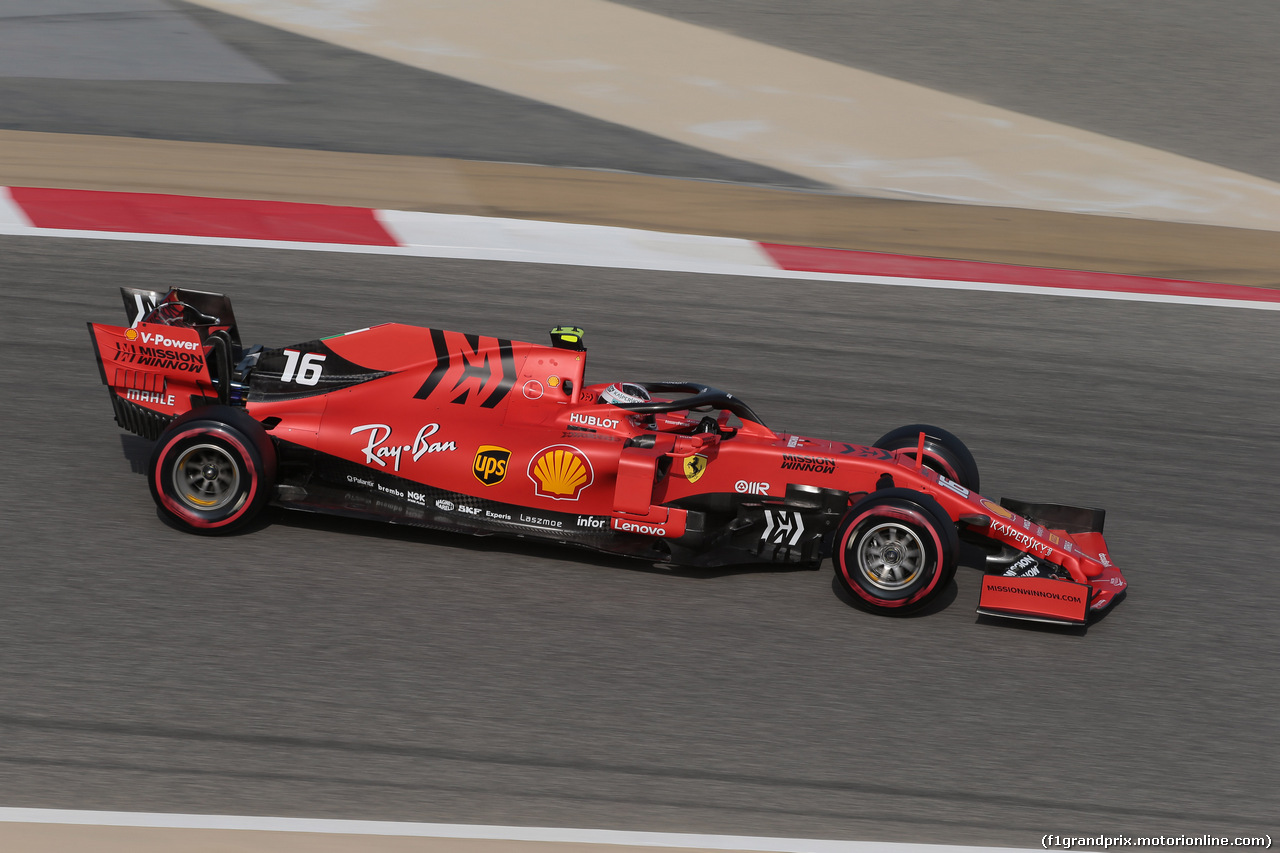 GP BAHRAIN, 30.03.2019- Prove Libere 3, Charles Leclerc (MON) Ferrari SF90