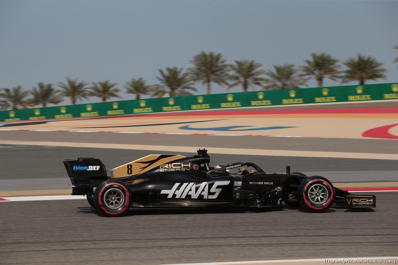 GP BAHRAIN, 30.03.2019- Prove Libere 3, Romain Grosjean (FRA) Haas F1 Team VF-19