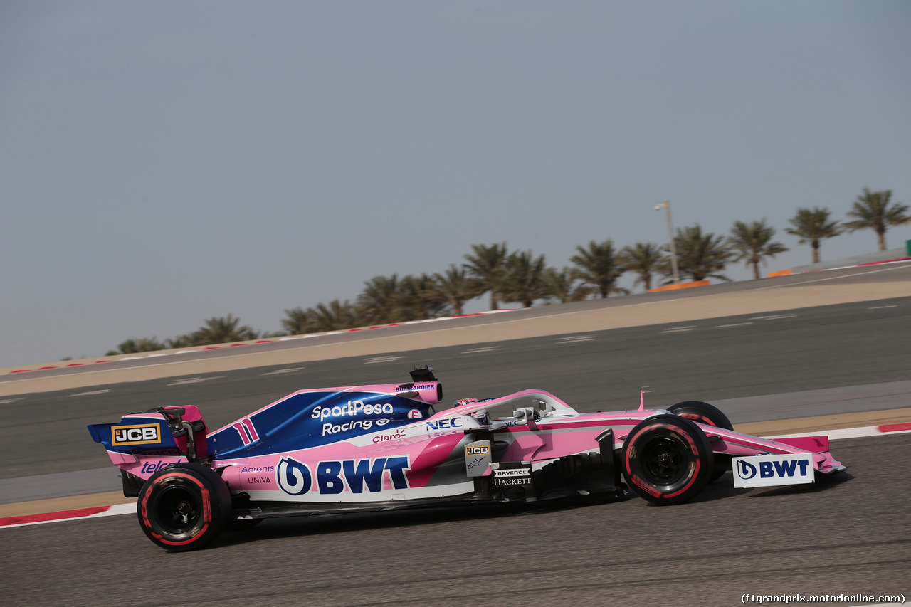 GP BAHRAIN, 30.03.2019- Prove Libere 3, Sergio Perez (MEX) Racing Point F1 RP19