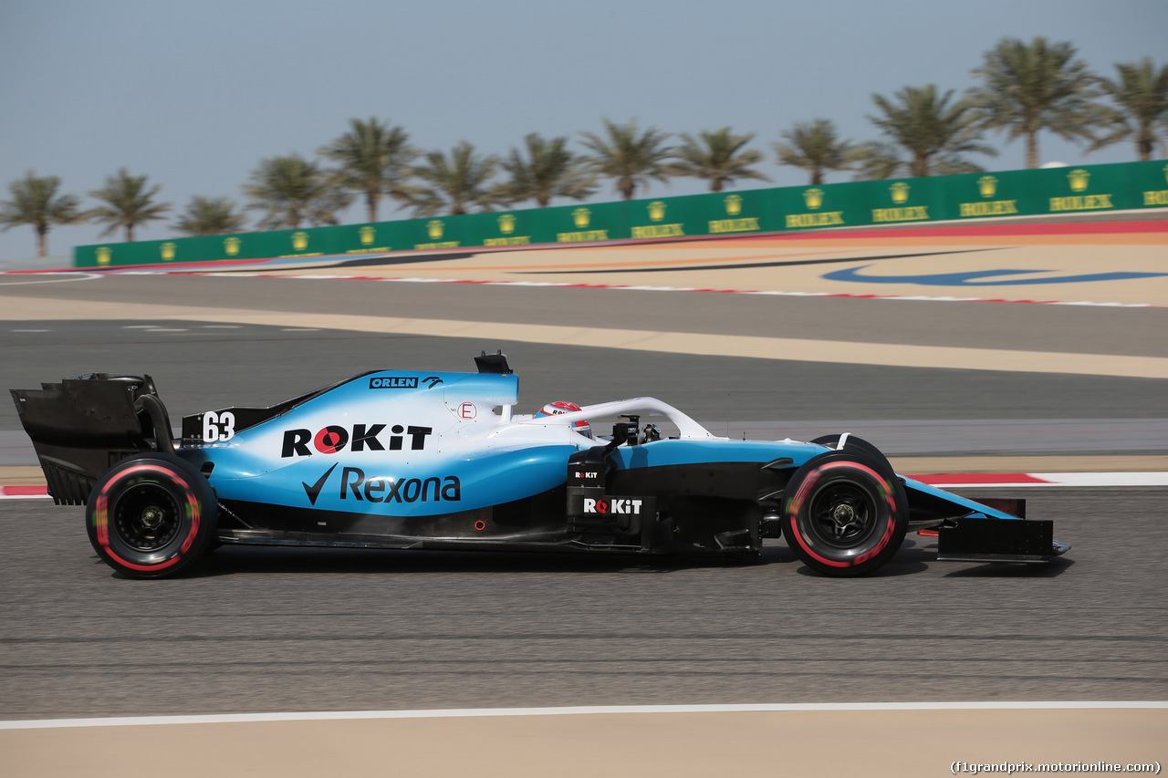 GP BAHRAIN, 30.03.2019- Prove Libere 3, George Russell (GBR) Williams F1 FW42
