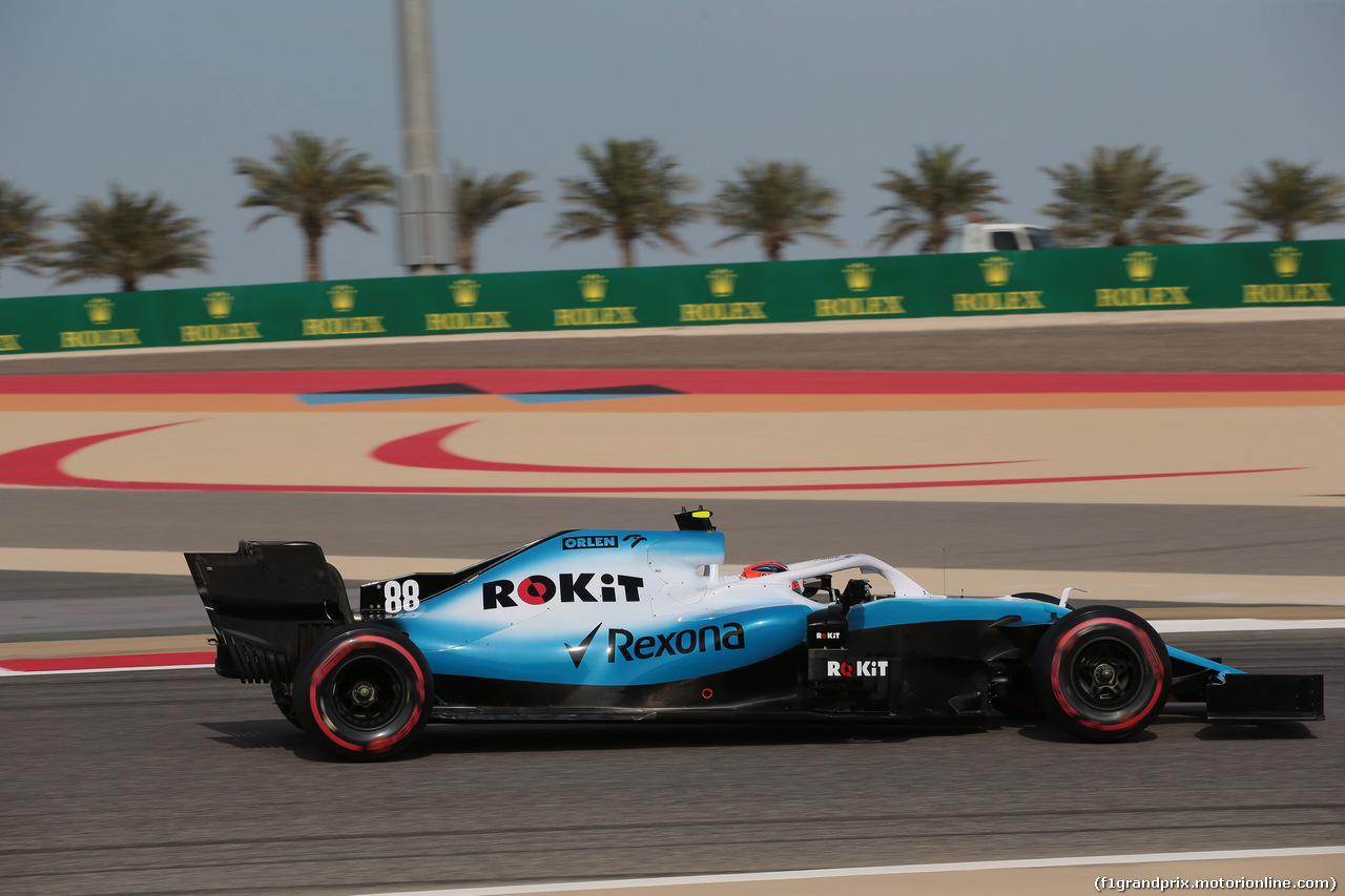GP BAHRAIN, 30.03.2019- Prove Libere 3, Robert Kubica (POL) Williams F1 FW42