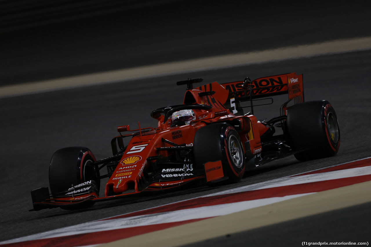 GP BAHRAIN, 30.03.2019- Qualifiche, Sebastian Vettel (GER) Ferrari SF90