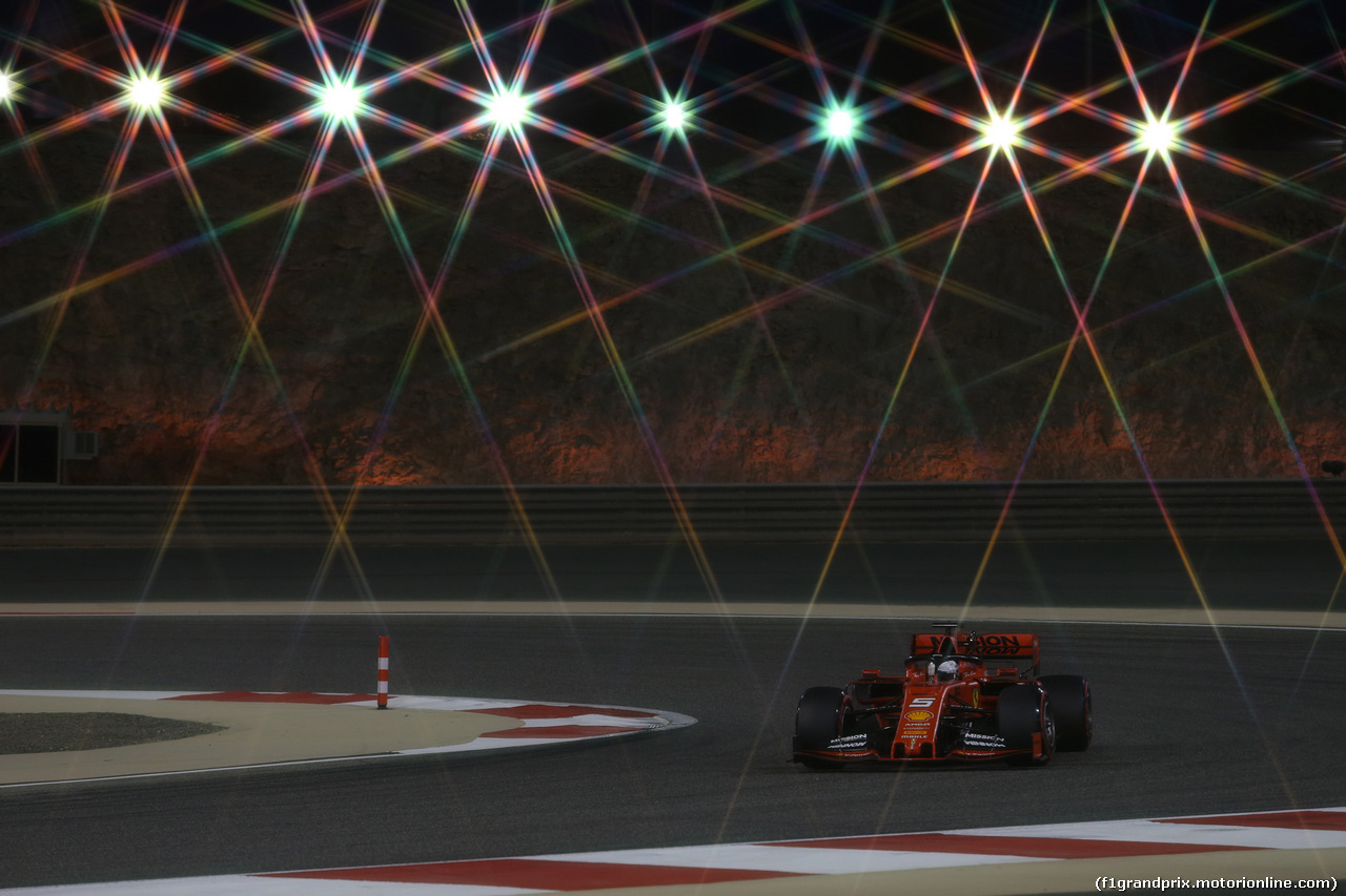 GP BAHRAIN, 30.03.2019- Qualifiche, Sebastian Vettel (GER) Ferrari SF90