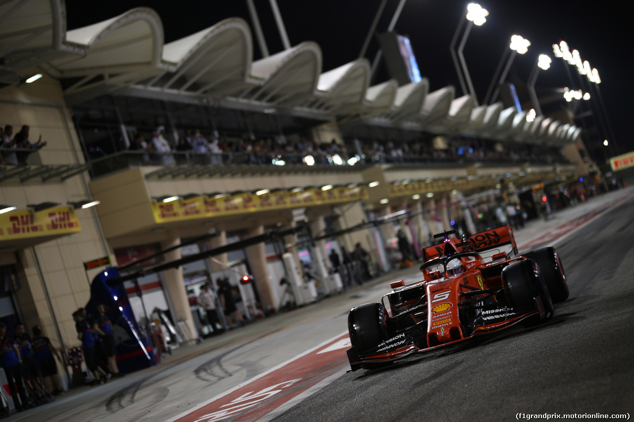 GP BAHRAIN, 30.03.2019- Qualifiche, Sebastian Vettel (GER) Ferrari SF90