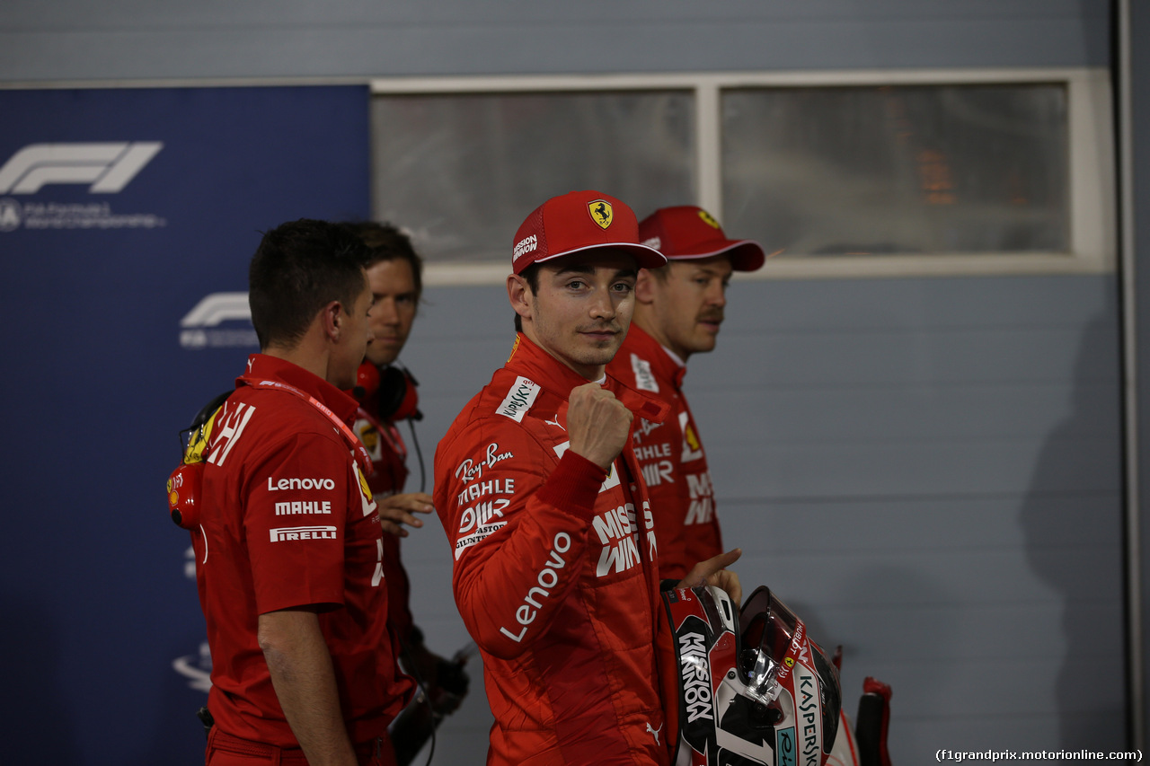 GP BAHRAIN, 30.03.2019- Parc ferme,  Charles Leclerc (MON) Ferrari SF90