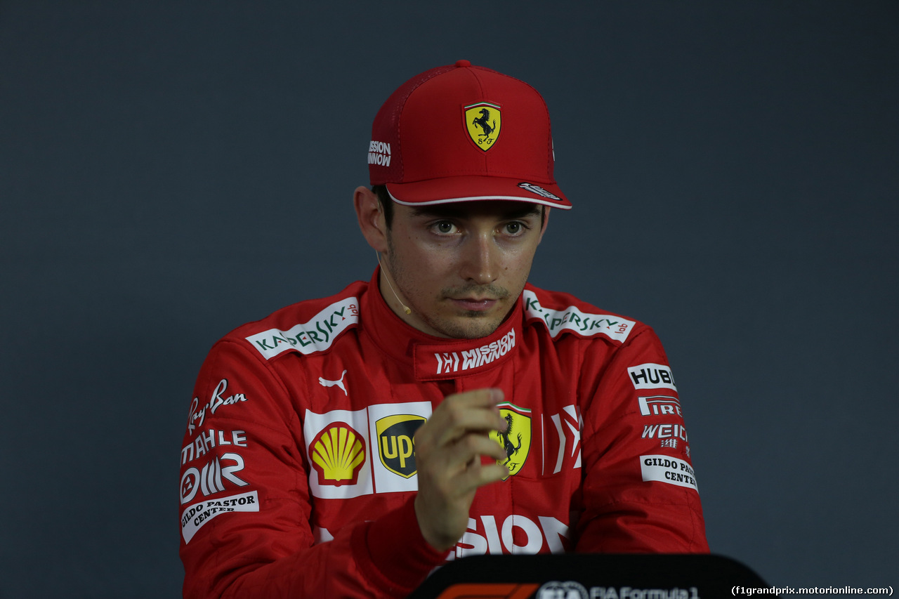 GP BAHRAIN, 30.03.2019- Official Fia press conference,  Charles Leclerc (MON) Ferrari SF90