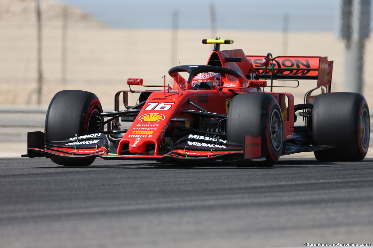 GP BAHRAIN, 29.03.2019- Prove Libere 1, Charles Leclerc (MON) Ferrari SF90