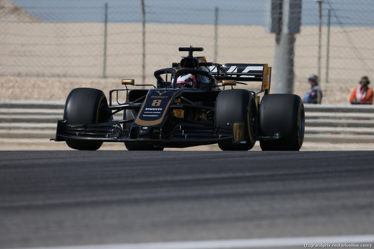 GP BAHRAIN, 29.03.2019- Prove Libere 1, Romain Grosjean (FRA) Haas F1 Team VF-19