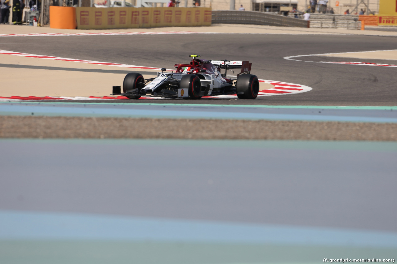 GP BAHRAIN, 29.03.2019- Prove Libere 1, Antonio Giovinazzi (ITA) Alfa Romeo Racing C38