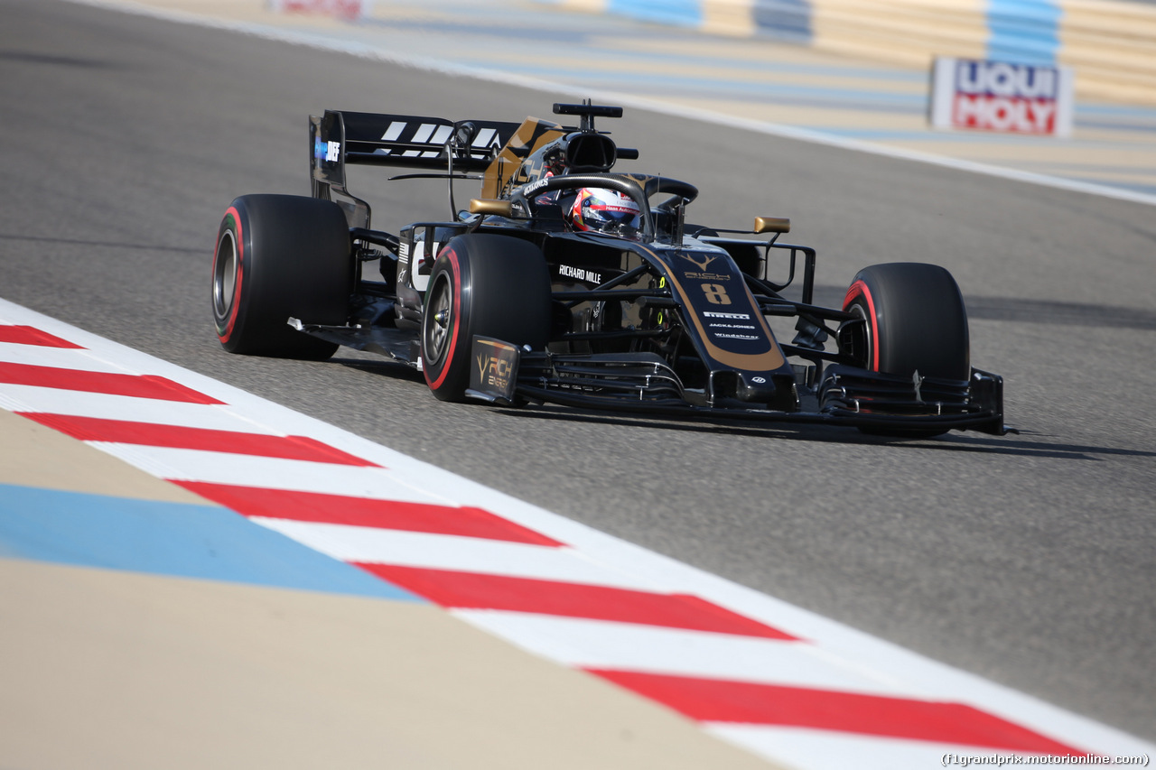 GP BAHRAIN, 29.03.2019- Prove Libere 1, Romain Grosjean (FRA) Haas F1 Team VF-19
