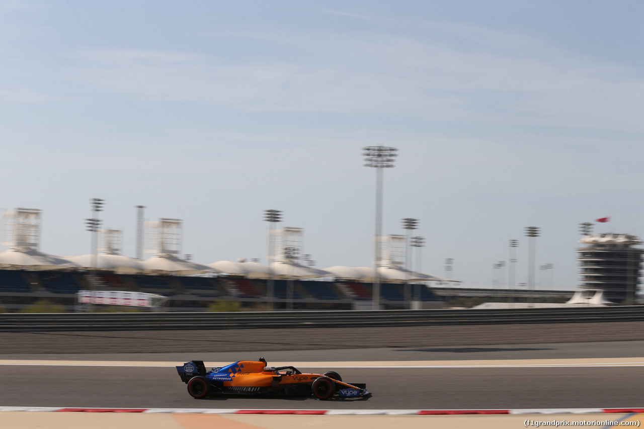 GP BAHRAIN, 29.03.2019- Prove Libere 1, Carlos Sainz Jr (ESP) Mclaren F1 Team MCL34