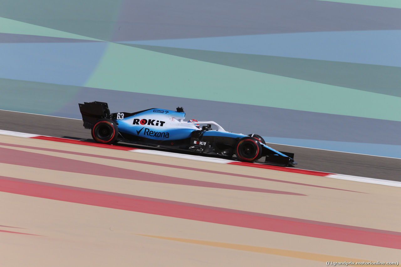 GP BAHRAIN, 29.03.2019- Prove Libere 1, George Russell (GBR) Williams F1 FW42