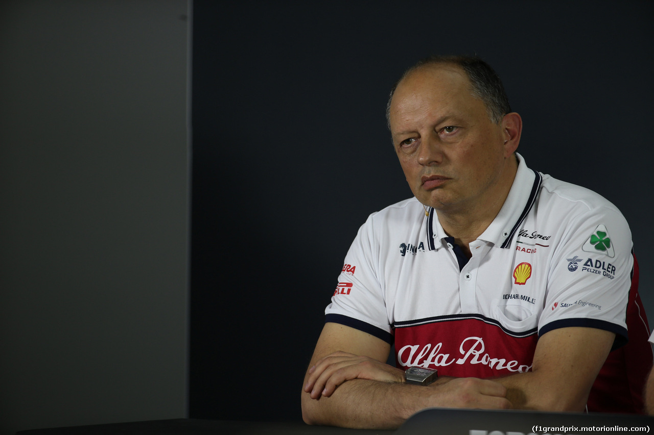GP BAHRAIN, 29.03.2019- Venerdi' Official Fia press conference, Frederic Vasseur (FRA) Alfa Romeo Racing Team Principal