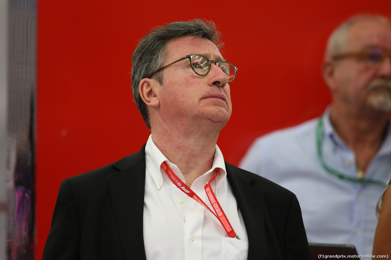 GP BAHRAIN, 29.03.2019- Prove Libere 2, Luis Camilleri (MLT) Ferrari CEO