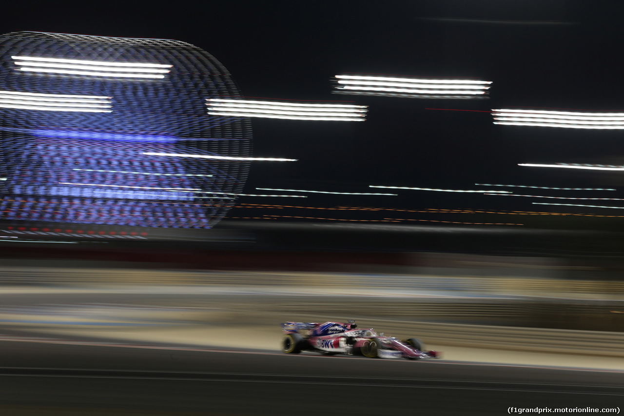 GP BAHRAIN, 29.03.2019- Prove Libere 2, Sergio Perez (MEX) Racing Point F1 RP19
