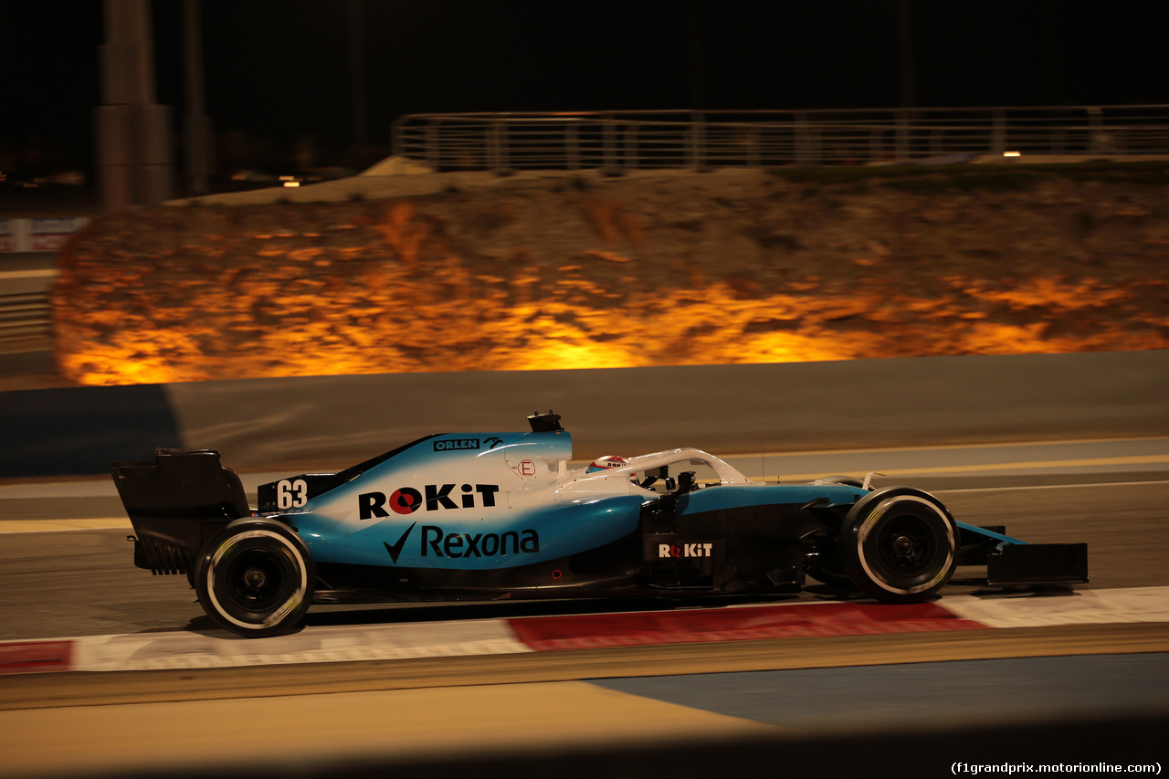 GP BAHRAIN, 29.03.2019- Prove Libere 2, George Russell (GBR) Williams F1 FW42