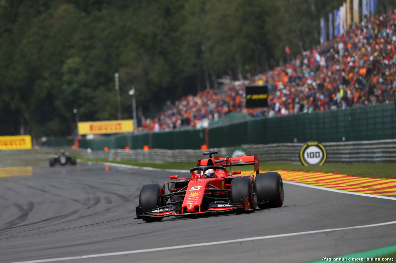 GP BELGIO, 01.09.2019 - Gara, Sebastian Vettel (GER) Ferrari SF90