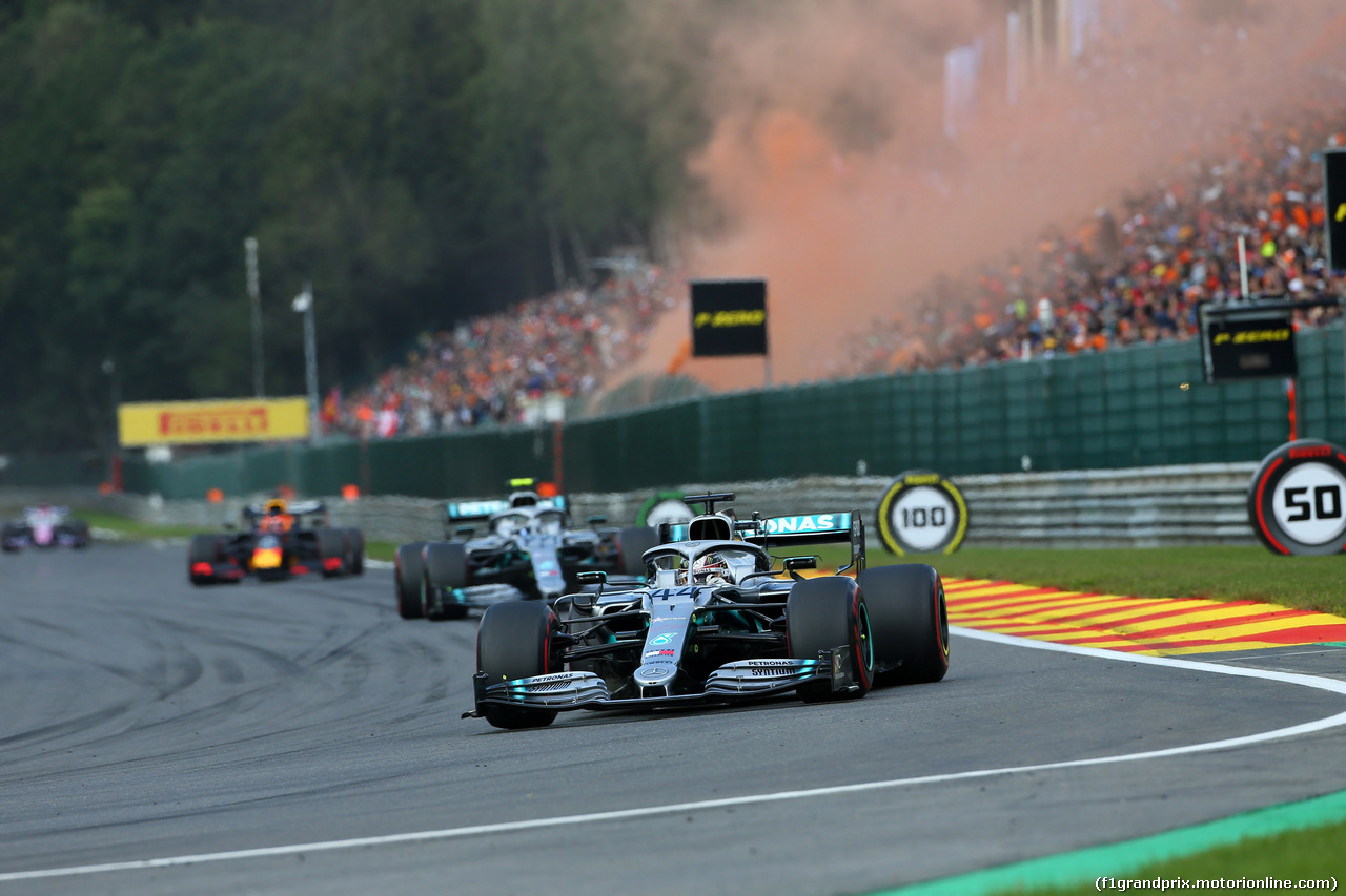 GP BELGIO, 01.09.2019 - Gara, Lewis Hamilton (GBR) Mercedes AMG F1 W10