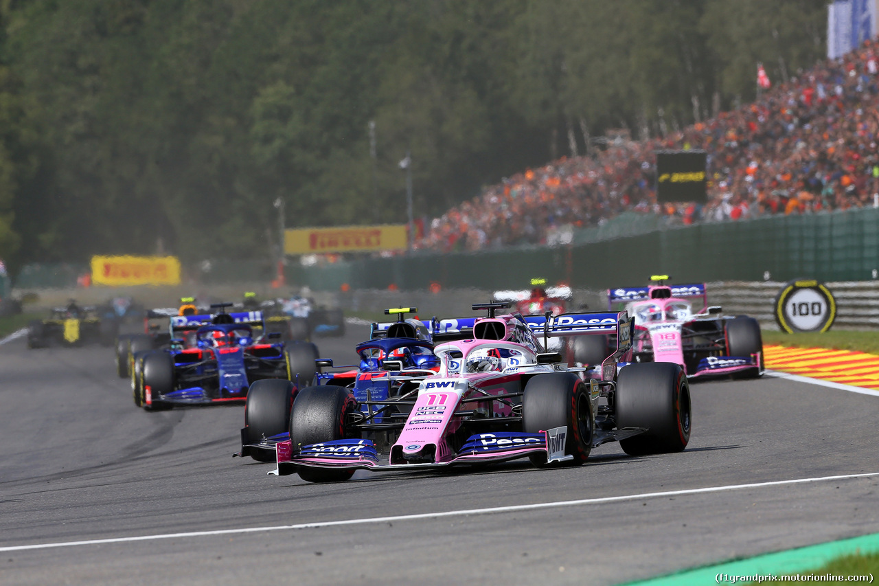 GP BELGIO, 01.09.2019 - Gara, Sergio Perez (MEX) Racing Point F1 Team RP19