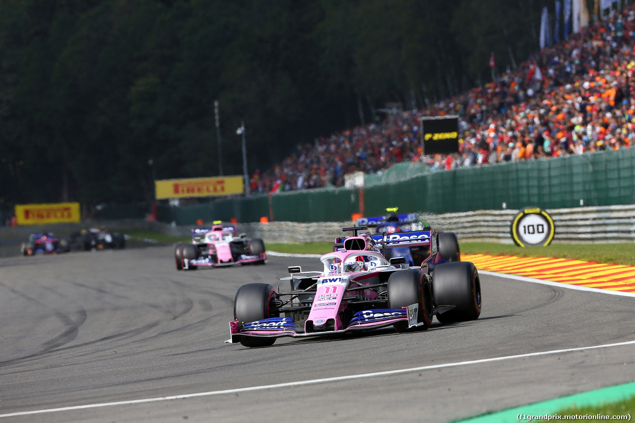 GP BELGIO, 01.09.2019 - Gara, Sergio Perez (MEX) Racing Point F1 Team RP19