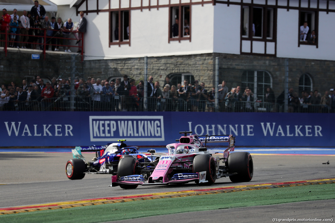 GP BELGIO, 01.09.2019 - Gara, Sergio Perez (MEX) Racing Point F1 Team RP19