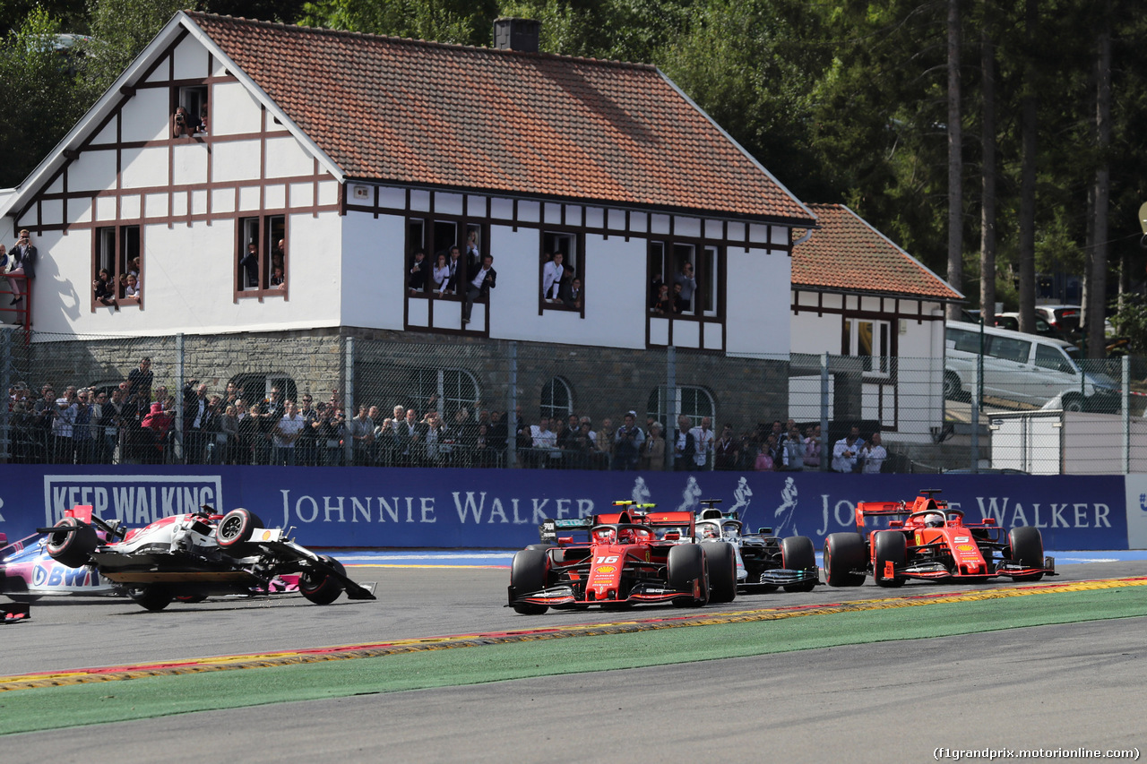 GP BELGIO, 01.09.2019 - Gara, Start of the race, Kimi Raikkonen (FIN) Alfa Romeo Racing C38