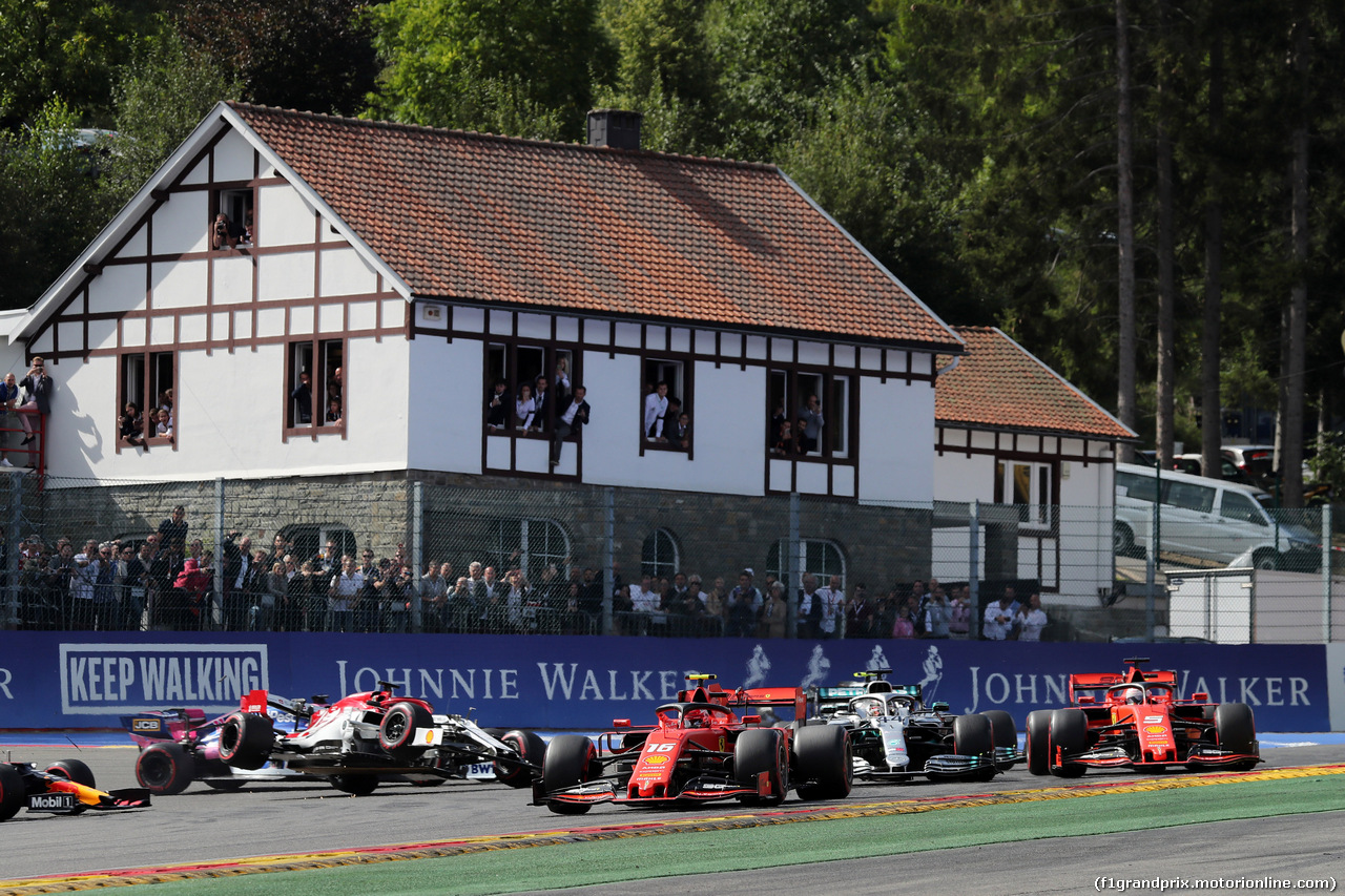 GP BELGIO, 01.09.2019 - Gara, Start of the race, Kimi Raikkonen (FIN) Alfa Romeo Racing C38