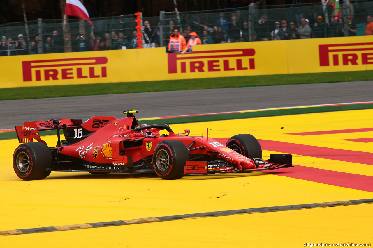 GP BELGIO, 01.09.2019 - Gara, Charles Leclerc (MON) Ferrari SF90