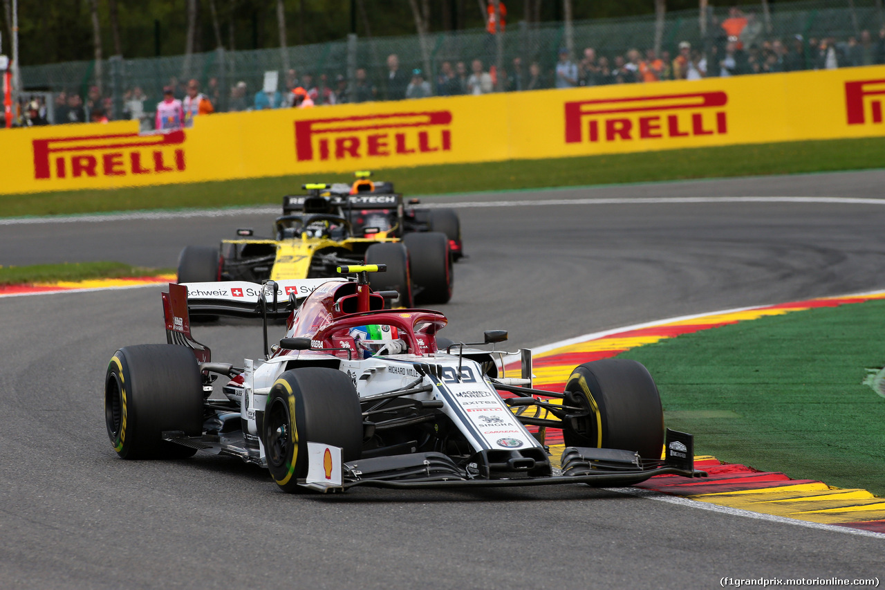 GP BELGIO, 01.09.2019 - Gara, Antonio Giovinazzi (ITA) Alfa Romeo Racing C38