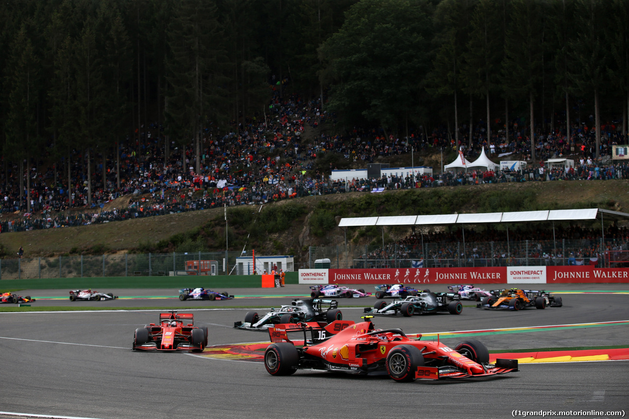 GP BELGIO, 01.09.2019 - Gara, Charles Leclerc (MON) Ferrari SF90