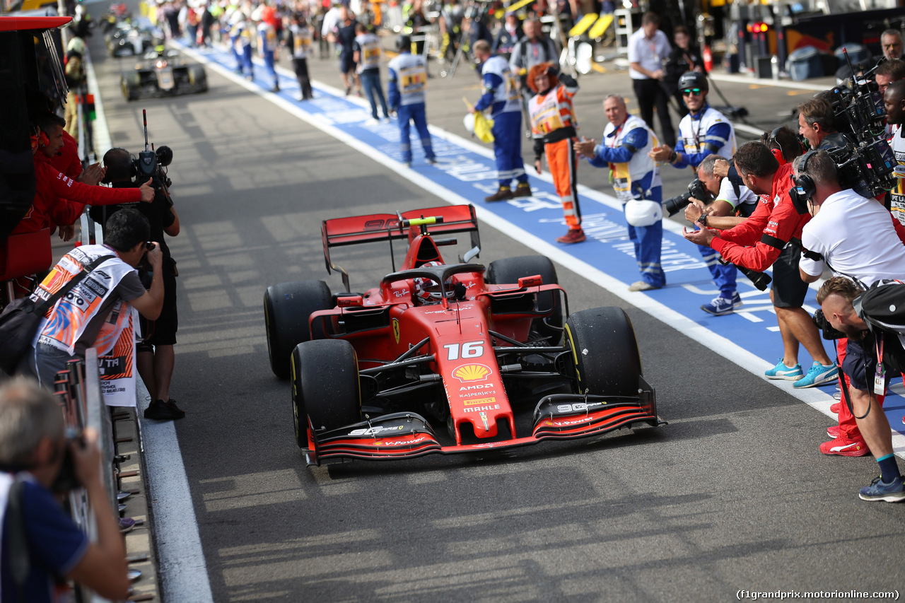 GP BELGIO, 01.09.2019 - Gara, Charles Leclerc (MON) Ferrari SF90 vincitore