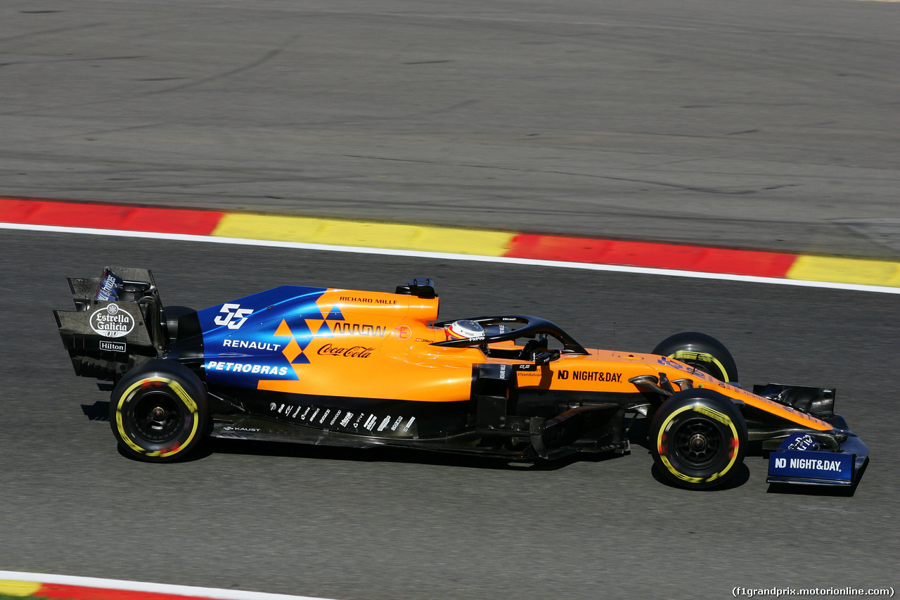 GP BELGIO, 30.08.2019 -  Prove Libere 2, Carlos Sainz Jr (ESP) Mclaren F1 Team MCL34