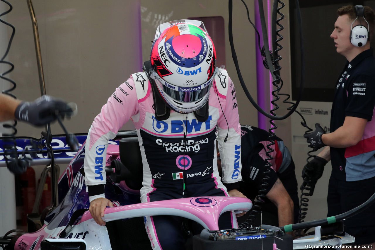 GP BELGIO, 31.08.2019 - Prove Libere 3, Sergio Perez (MEX) Racing Point F1 Team RP19