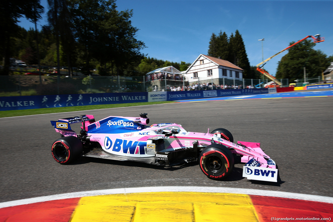 GP BELGIO, 31.08.2019 - Prove Libere 3, Sergio Perez (MEX) Racing Point F1 Team RP19
