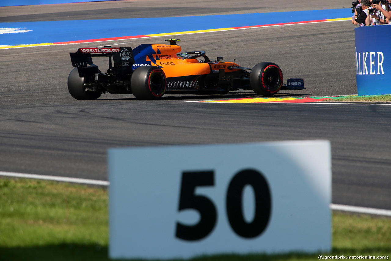 GP BELGIO, 31.08.2019 - Qualifiche, Lando Norris (GBR) Mclaren F1 Team MCL34
