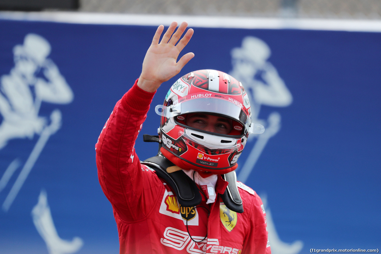 GP BELGIO, 31.08.2019 - Qualifiche, Charles Leclerc (MON) Ferrari SF90 pole position