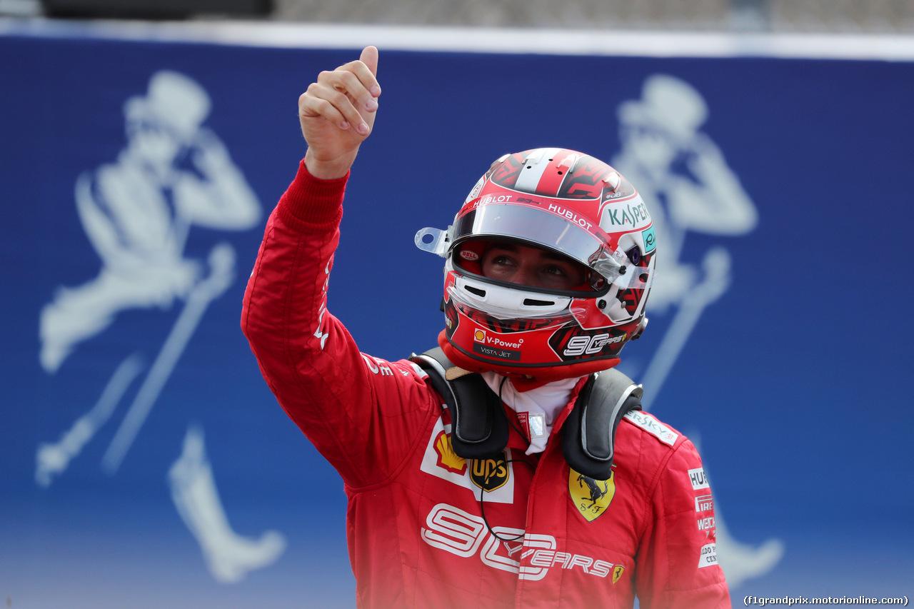 GP BELGIO, 31.08.2019 - Qualifiche, Charles Leclerc (MON) Ferrari SF90 pole position