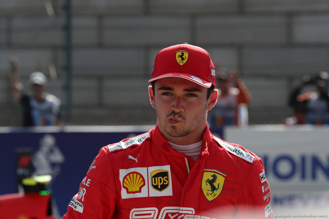 GP BELGIO, 31.08.2019 - Qualifiche, Charles Leclerc (MON) Ferrari SF90 pole position