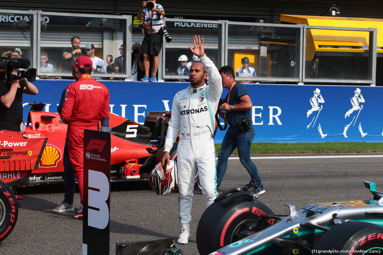 GP BELGIO, 31.08.2019 - Qualifiche, 3rd place Lewis Hamilton (GBR) Mercedes AMG F1 W10