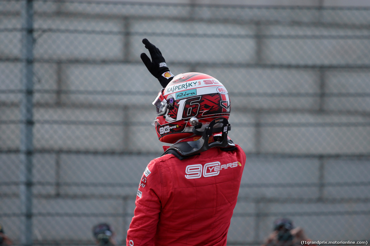 GP BELGIO, 31.08.2019 - Qualifiche, Charles Leclerc (MON) Ferrari SF90 pole position