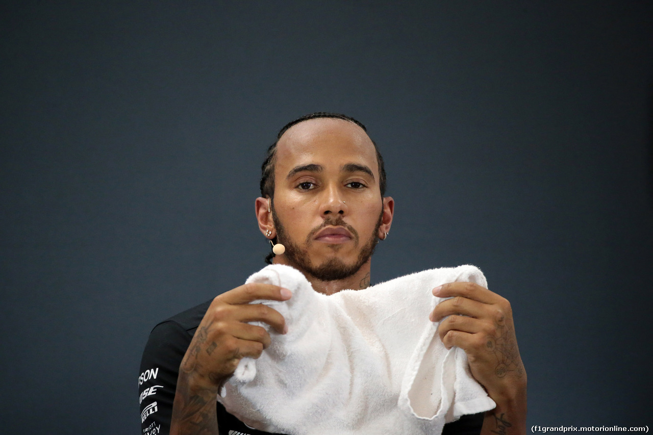 GP BELGIO, 31.08.2019 - Qualifiche, Conferenza Stampa, Lewis Hamilton (GBR) Mercedes AMG F1 W10