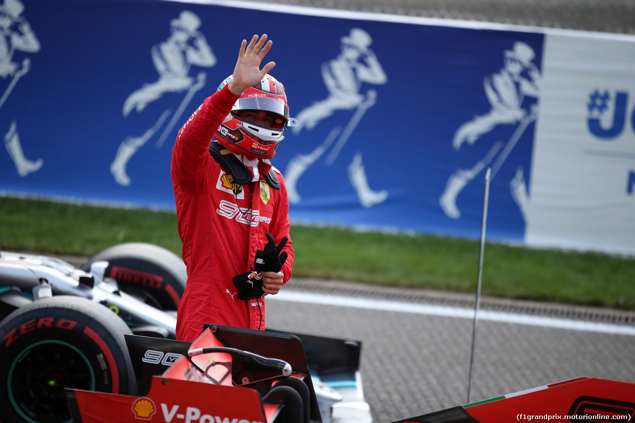 GP BELGIO, 31.08.2019 - Qualifiche, Charles Leclerc (MON) Ferrari SF90 pole position