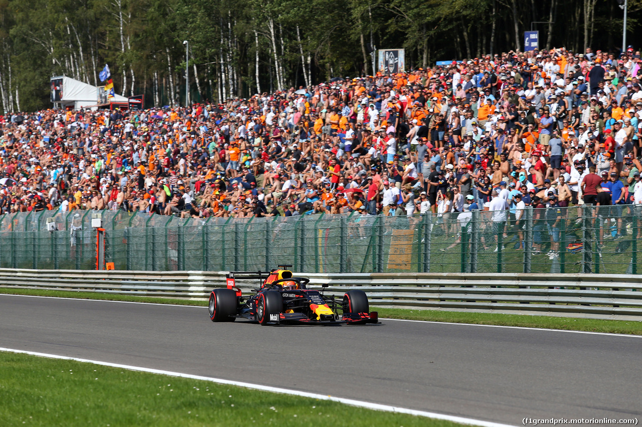 GP BELGIO, 31.08.2019 - Qualifiche, Max Verstappen (NED) Red Bull Racing RB15
